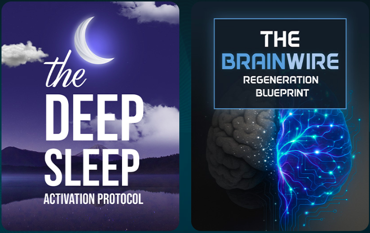 Audifort bottles with Deep Sleep and Brainwire bonus eBooks